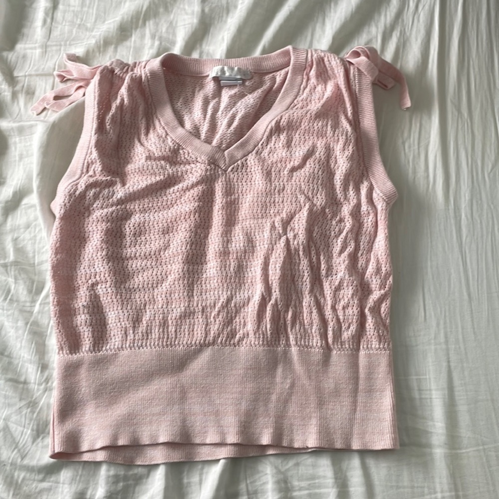 Baby pink sweater vest